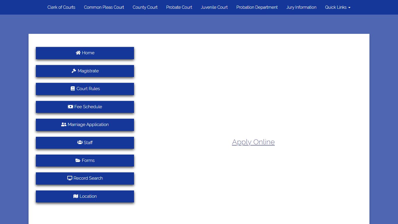 Adams County Probate Court - Marriage Application